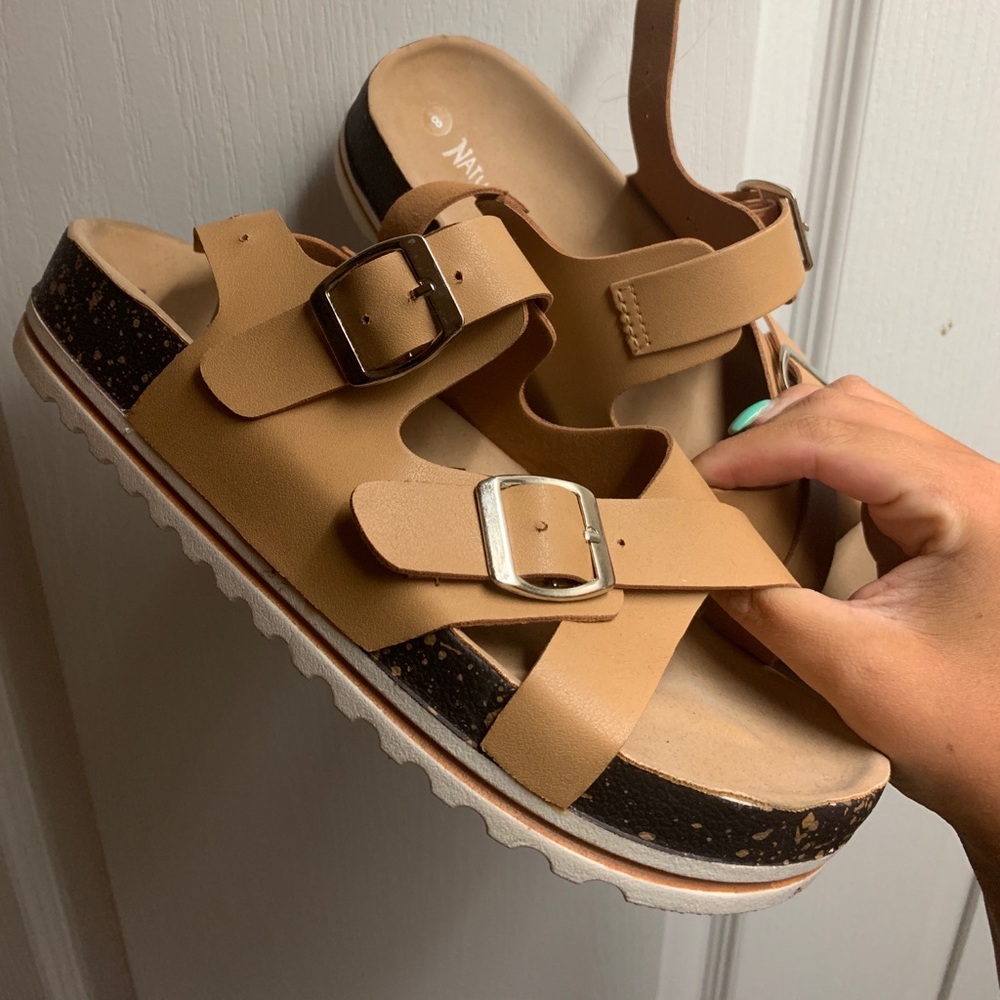 Brand new buckle sandals 😍😍